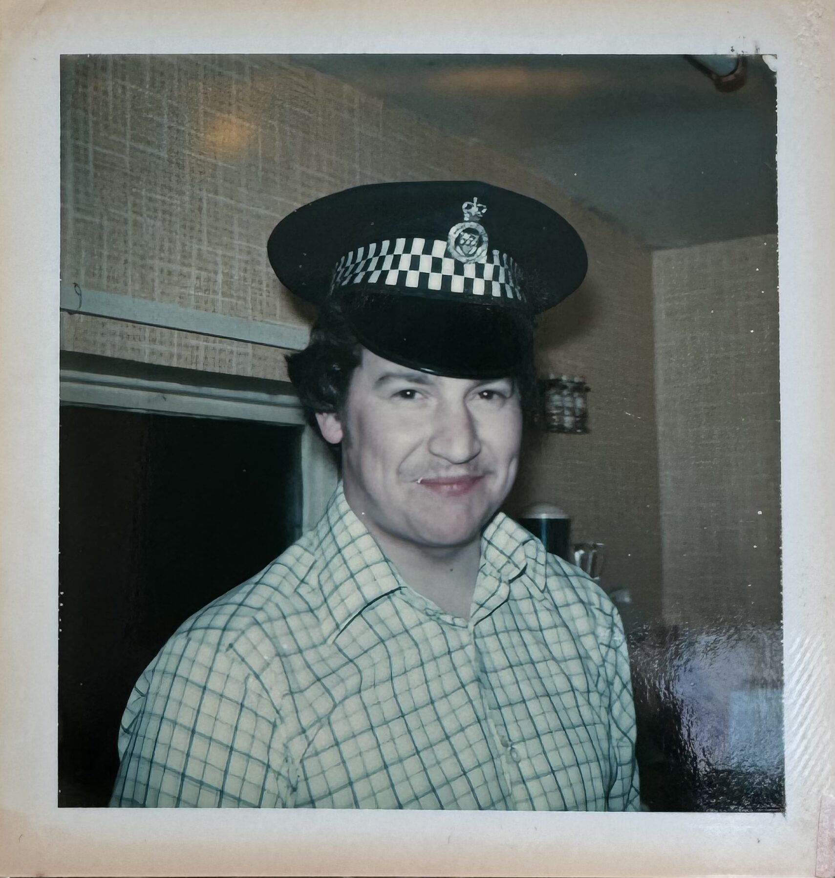 Man in police hat